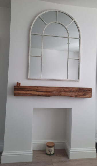 oak fireplace beam