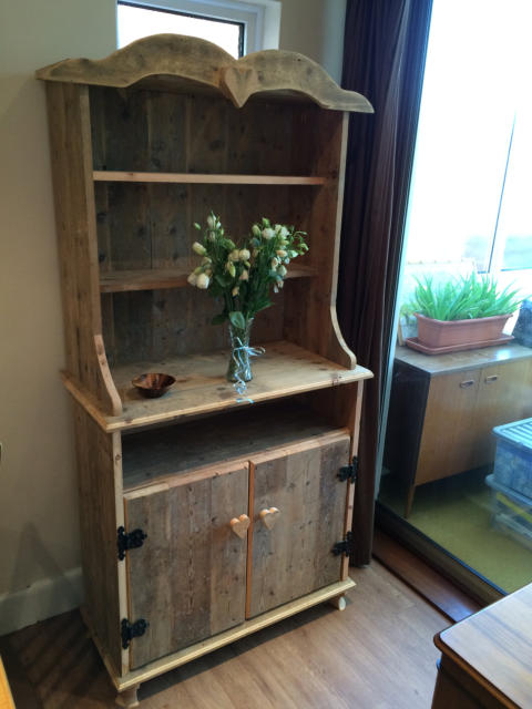 Reclaimed Pine Floor Boards Welsh Dresser