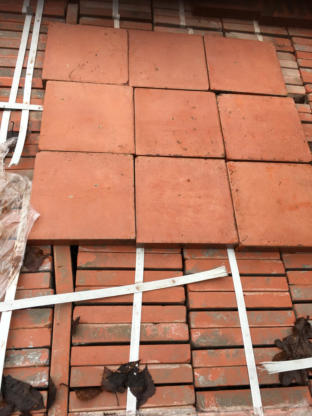 6 x 6 inch quarry tiles red 